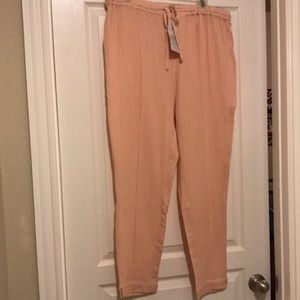NWT New Directions Tie Waist Slim Ankle Pants